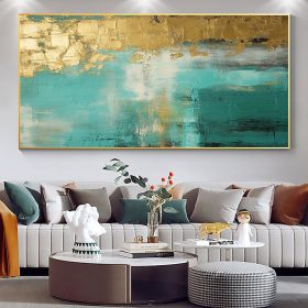 Handmade Oil Painting Large Original Gold Oil Painting on Canvas Abstract Gold Art Painting Bedroom Wall Decor Modern Textured Wall Art Decorative Pai (Style: 1, size: 100x150)