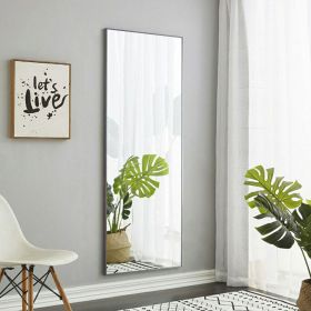 Third generation packaging upgrades include solid wood frame full-length mirrors, dressing mirrors, bedroom entrances, decorative mirrors, clothing st (Color: Grey)